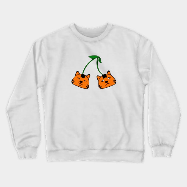 Tiger twins Crewneck Sweatshirt by Red Zebra